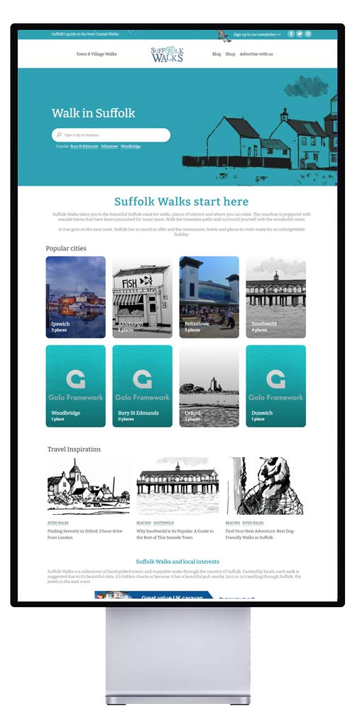 Suffolk walks website build
